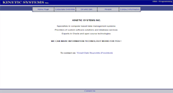 Desktop Screenshot of kineticsystems.ca